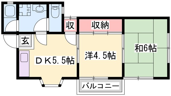 コーポラス手塚の物件間取画像